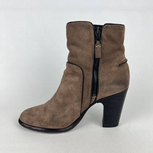 rag & bone Womens Grayson Brown Suede Ankle Boot Block Heel size 39.5 US 9.5 - Picture 8 of 16